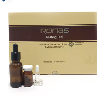   Bill Hàn  Cặp chiết Peel da Ronas -Thay da sinh học - Resting Solution vi kim tảo biển  Hàn Quốc - Peel da tại nhà 
