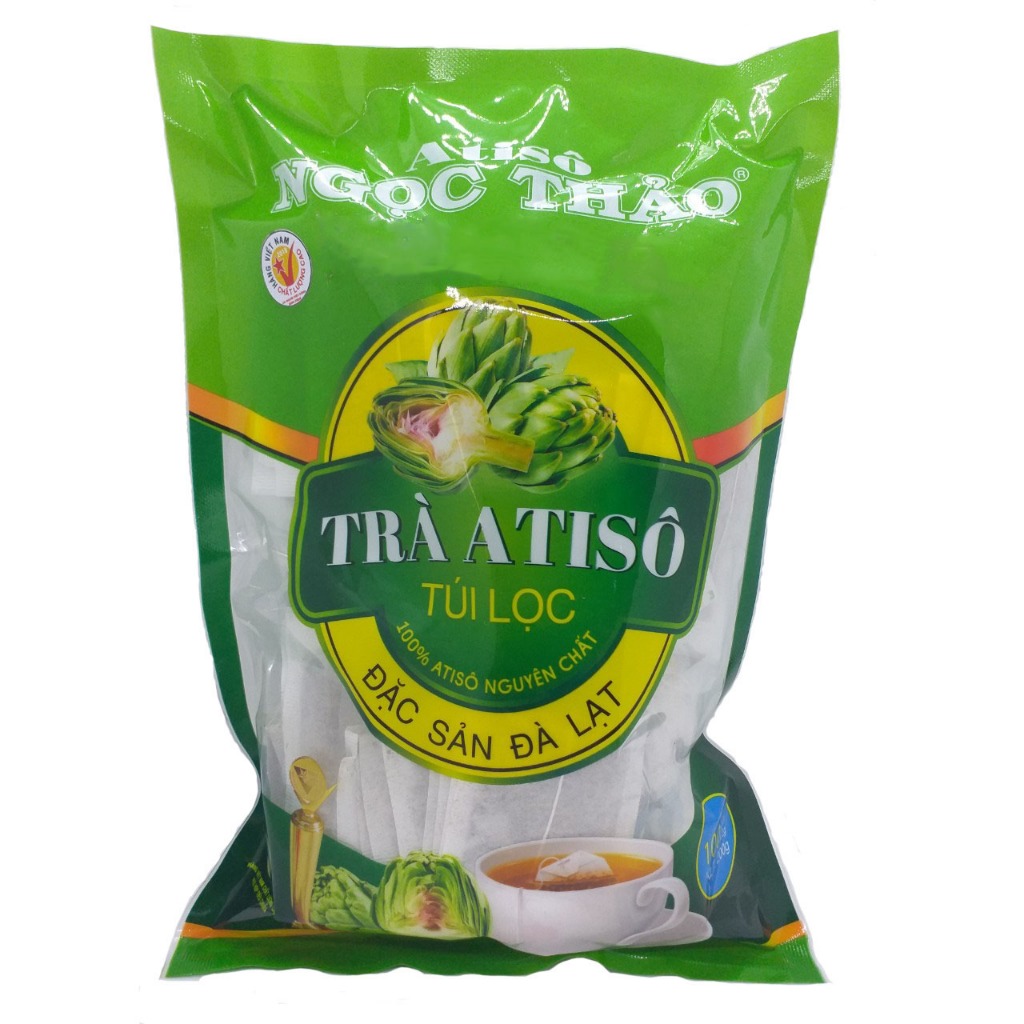 Combo tự chọn trà Atiso túi lọc Ngọc Thảo Đà Lạt gói 100 túi lọc thanh nhiệt mát gan ngăn ngừa mụn Đ