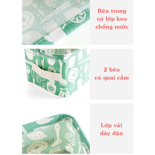Giỏ Vuông Vải Canvas Đựng Đồ Gắp Gọn