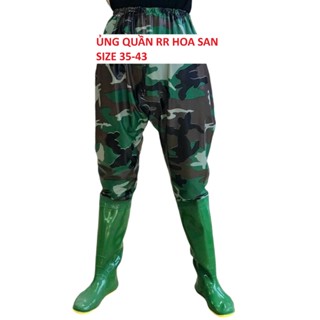Ủng liền quần đế cứng Hoa San size 35-43, Ủng lội nước, ủng bảo hộ lao động, quần ủng lội bùn
