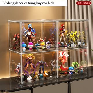 Hộp mica hộp nhựa trong suốt đựng giày, túi xách và trưng bày mô hình