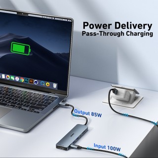 Cáp Chuyển Hub Type C BENFEI Baseus  5, 6 7  in 1 (TYPE C To USB 3.0 + HDMI + PD + LAN)