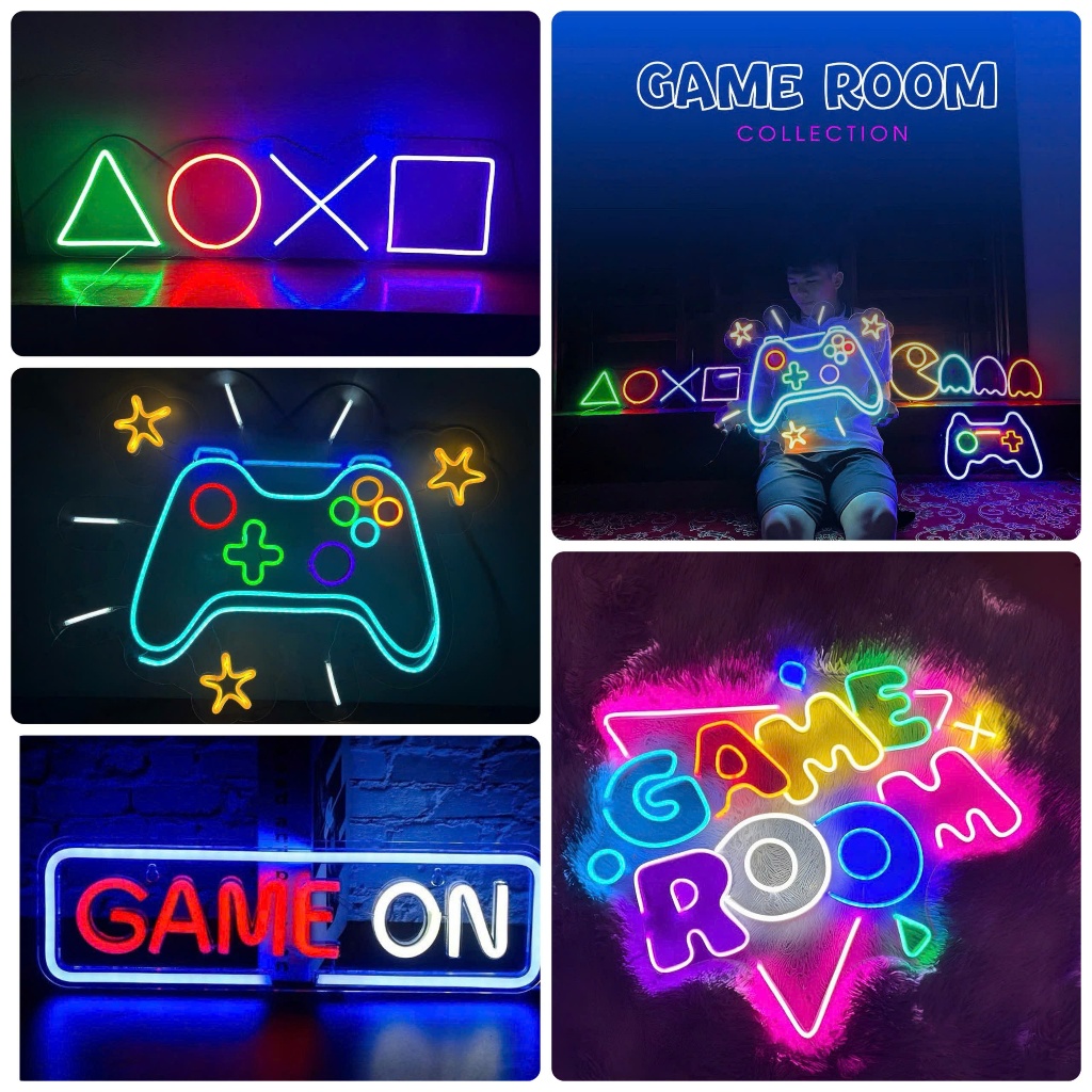 |GAMEROOM NEON collection| Đèn led neon theo yêu cầu decor trang trí phòng gaming