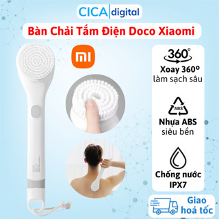 Bàn Chải Tắm Điện Doco Xiaomi tặng kèm thêm 1 đầu bàn chải, 2 Tốc Độ, Hiệu Quả Vệ Sinh Bụi Bẩn, Bàn Chải Chà Lưng