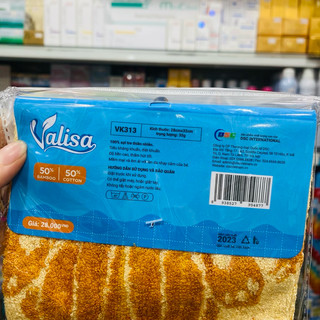 Combo 2 khăn mặt trẻ em sợi tre valisa siêu mềm, sợi tre thấm hút,kháng khuẩn, chống mốc