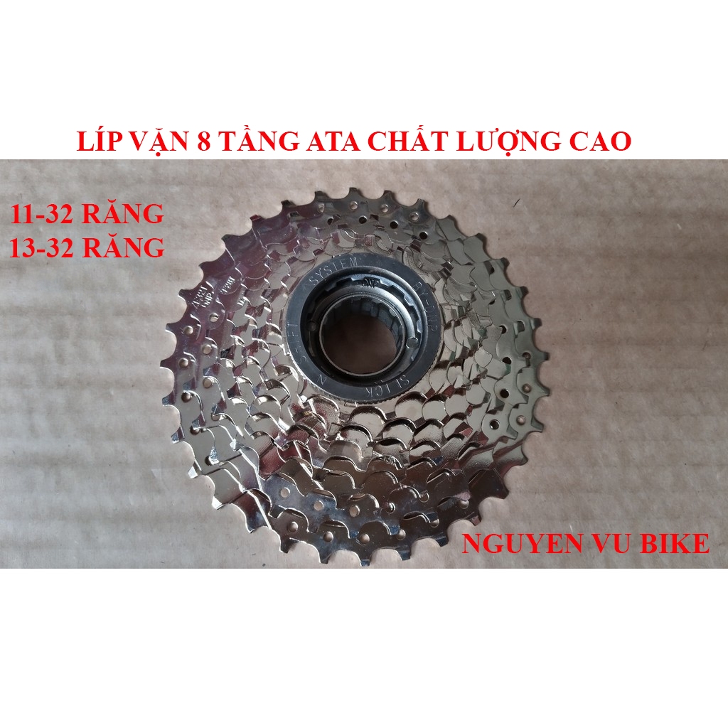 Líp vặn 8 tầng ATA cao cấp 11-32 RĂNG, 13-32 RĂNG
