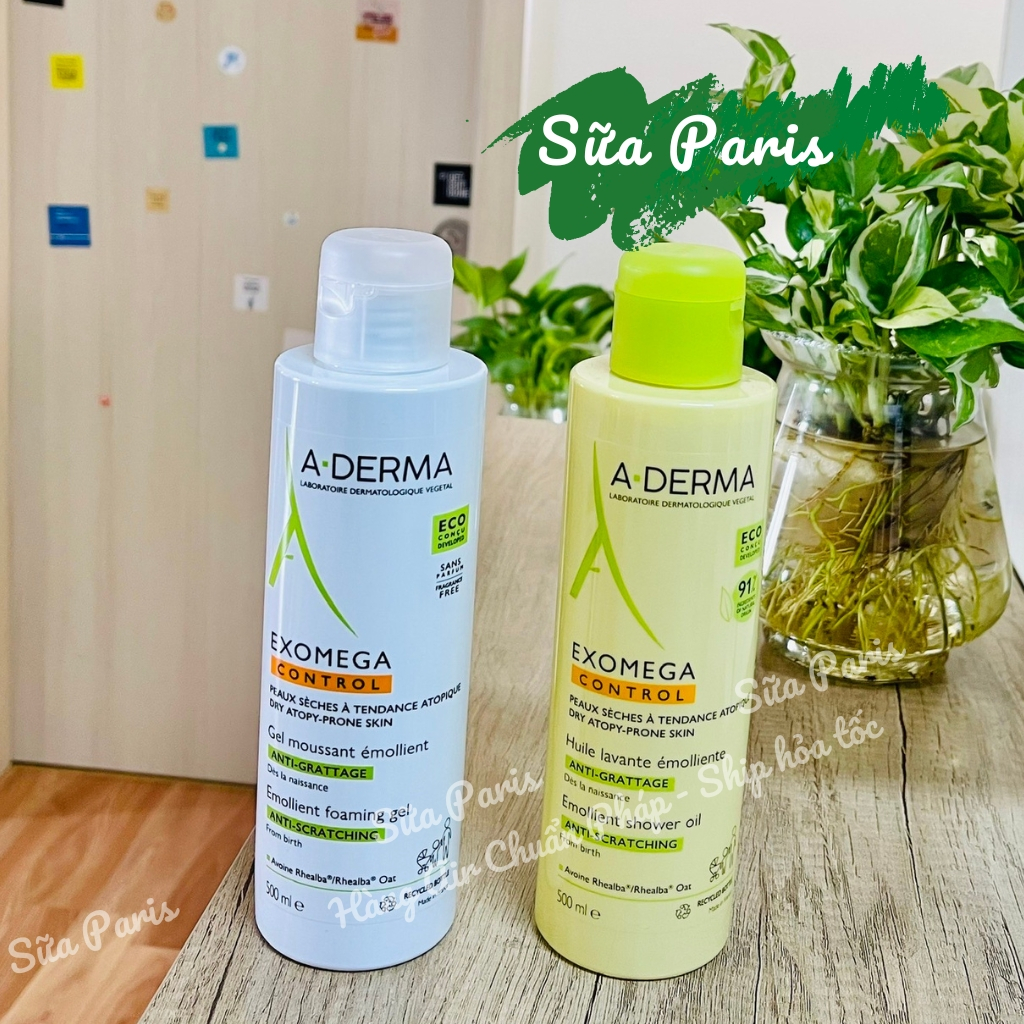 Sữa tắm Aderma exomega control 500ml dành cho da khô, da cơ địa_Sữa Paris Aderma