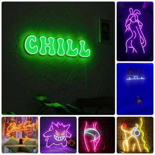 Đèn Led Neon Hình Dán Tường Cực Chill  Nhiều Màu Sắc Và Mẫu Chọn Lựa, Đèn Ngủ Theo Hình - 256
