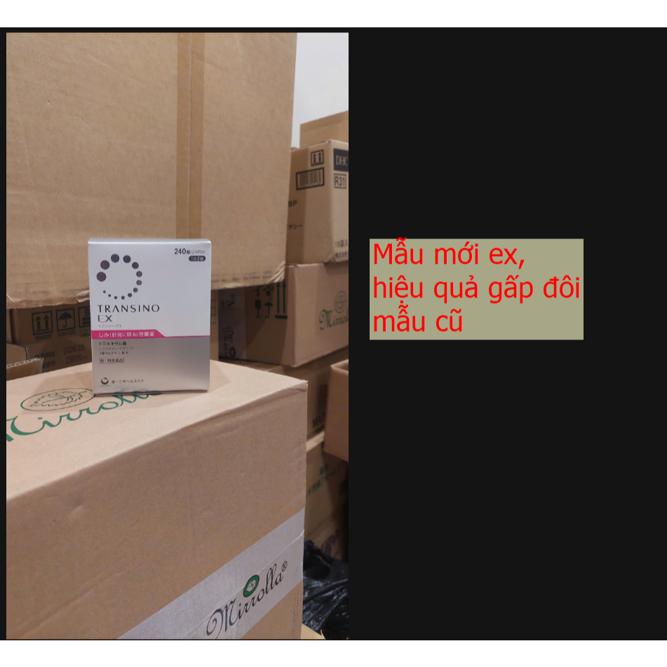 Viên uống Transino 240 viên [CHÍNH HÃNG] Nhật Bản trắng da, chống nám, chống tàn nhang