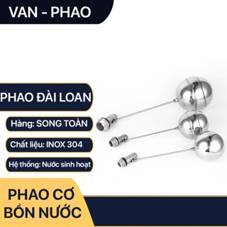 Van Phao Inox, Phao Cơ Inox Tự Động Ngắt Nước 21 27 34 42 49 60 - Inox SUS 304 (Hàng Đài Loan)