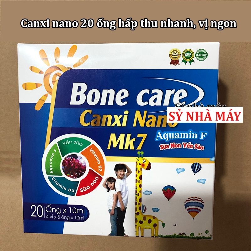 Viên uống Canxi Nano Mk7 - Extra Cadimax Nanocare CALCIUM D3 - Hộp 2 lọ x 30 viên cao cấp giúp xương chắc khỏe