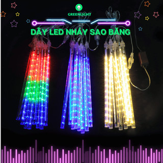 Đèn LED sao băng 8 ống 50cm 220V Greenlight có hiệu ứng giọt nước, mưa sao băng trang trí ngoài trời