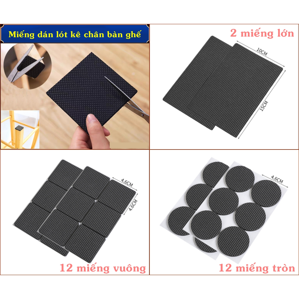 Miếng dán lót kê chân bàn ghế
