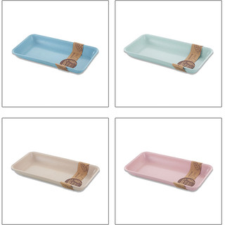Dĩa nhựa lúa mạch chữ nhật Lớn (KT: 30 x 15 x 3.5 cm)