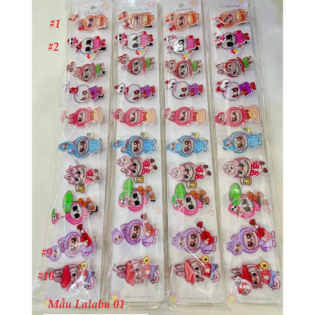 1 kẹp tóc mái lò xo lúc lắc cho bé phiên bản 5 ánh xà cừ (gấu dâu, lotso, pooh, mickey, thỏ tím, kur