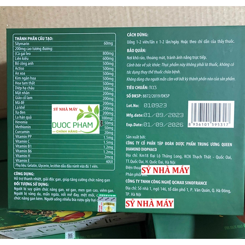 [Set 2 lọ ] Viên Uống Giải Độc Gan Hàn Quốc Hevonia Silymarin giúp hạ men gan, thải độc gan gan, giảm mụn hiệu quả