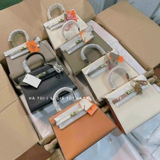  Túi quai xách Hờ Mờ Ke ly Size 25 dáng cao tag vàng 