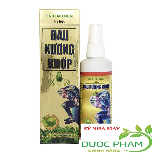 Tinh dầu ngải cứu 100ml giảm đau nhức xương khớp an toàn (chai xịt dễ sử dụng)