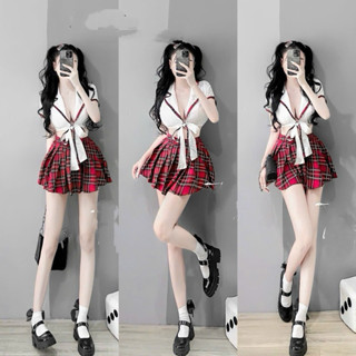 Set đồ nữ học sinh cực sexy đi dạo phố tôn dáng hach tuổi