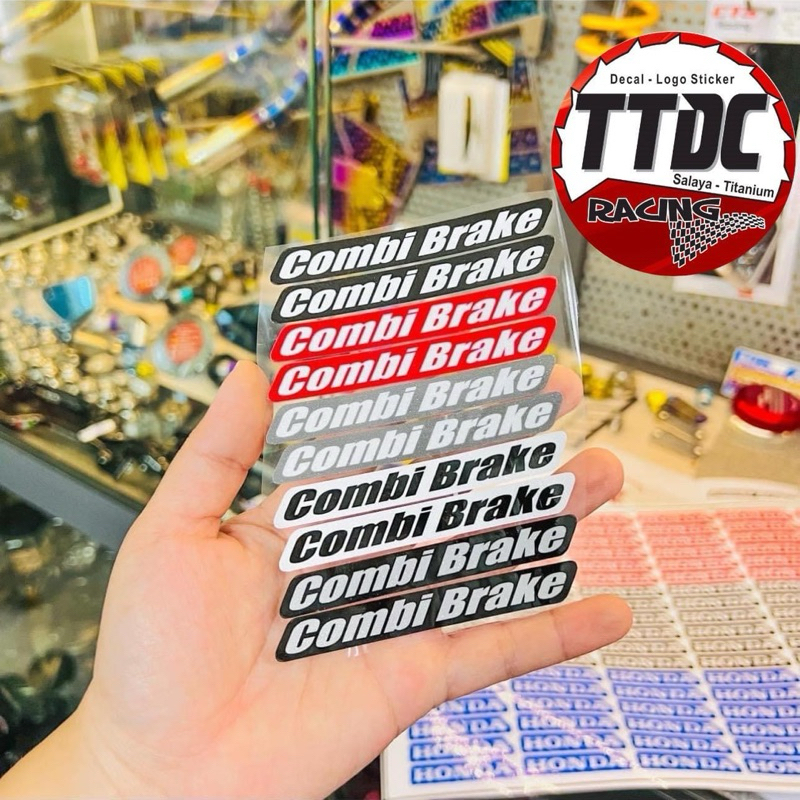 [ 1 cặp ] Tem Decal Logo Combi Brake 🚗✌🏻💯