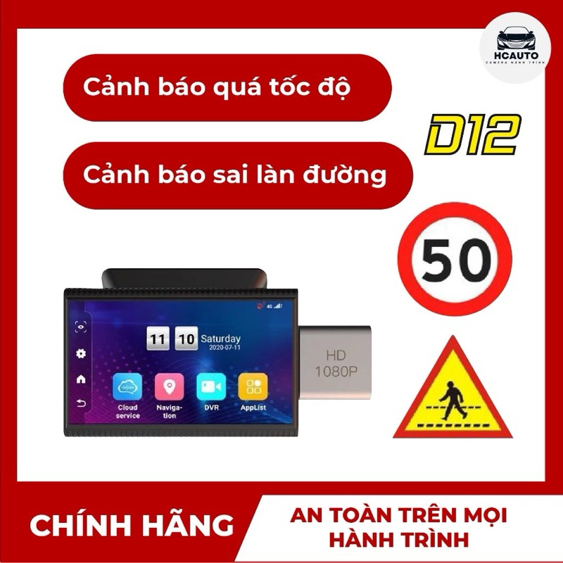 Camera hành trình D12 (j11)  Plus Android 4G Gps