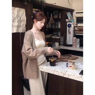 [Sẵn] Áo Khoác Cardigan Len Dệt Kim Form Rộng Dáng Dài Áo Cardigan Len Dáng Rộng Kiểu Hàn Quốc Áo Khoác Nữ  AL273