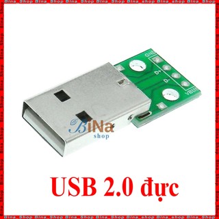 Bo chuyển USB 4P DIP board USB đực/cái