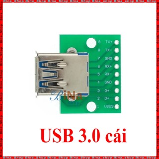 Bo chuyển USB 4P DIP board USB đực/cái