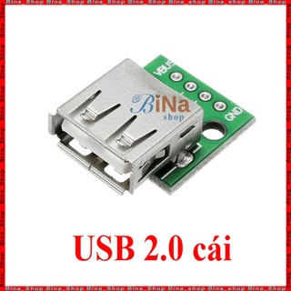 Bo chuyển USB 4P DIP board USB đực/cái