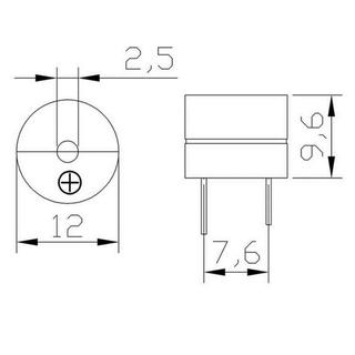 Còi Buzzer Active DC 5V Còi báo DIY 3V/5V/12V