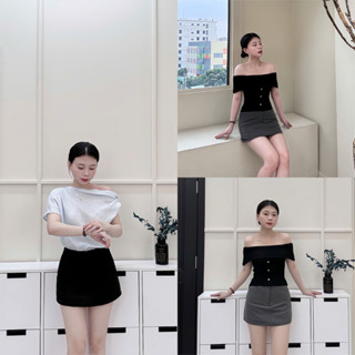 Chân Váy Chữ A Form Ngắn, Có Quần Trong, Vải Cotton Lạnh, Trẻ Trung Năng Động, Tôn Dáng - LYC