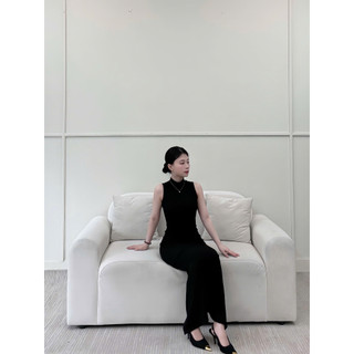 Đầm Body Form Dài Ba Lỗ, Vải Thun Gân Co Giãn 4 Chiều Ôm Body, Tôn Dáng Gợi Cảm, Xẻ Sau - LYC