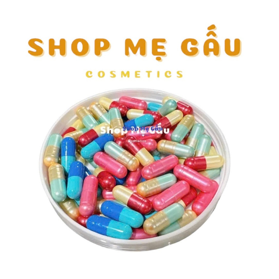 Viên k.ích trắng nhiều màu
