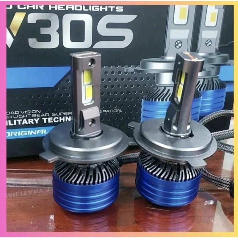 Đèn pha led V30s siều sáng với chip led có d đủ các chân H4 , H7, H11, 9005,9006,H1 (giá trên là giá