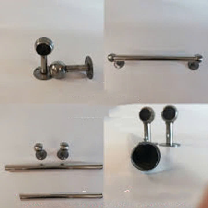 Thanh Treo, Cây Treo Rèm Cửa Bằng Inox Phi 25 Đủ Phụ Kiện Đi Kèm