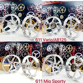  Mâm X1R Vario Mio 115 kiểu 6 cây CNC màu Crom   611  