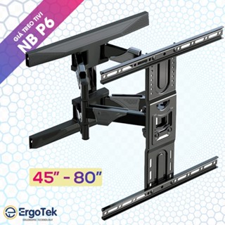 Giá Treo Tivi Xoay Đa Năng NB P6 / ErgoTek E68 - E66 - E85 - Khung Giá Treo Tv Xoay Góc - Kéo Đẩy Cơ Động