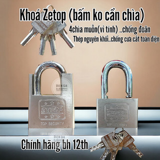 Ổ Khoá chống cắt Zetop..khoá bấm ko cần chìa.(chính hãng) ..chống cắt toàn diện (hoã tốc Tp.HCM)