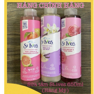 (Hàng Mỹ) Sữa tắm siêu dưỡng da cao cấp St ives 650ml HSD 2025