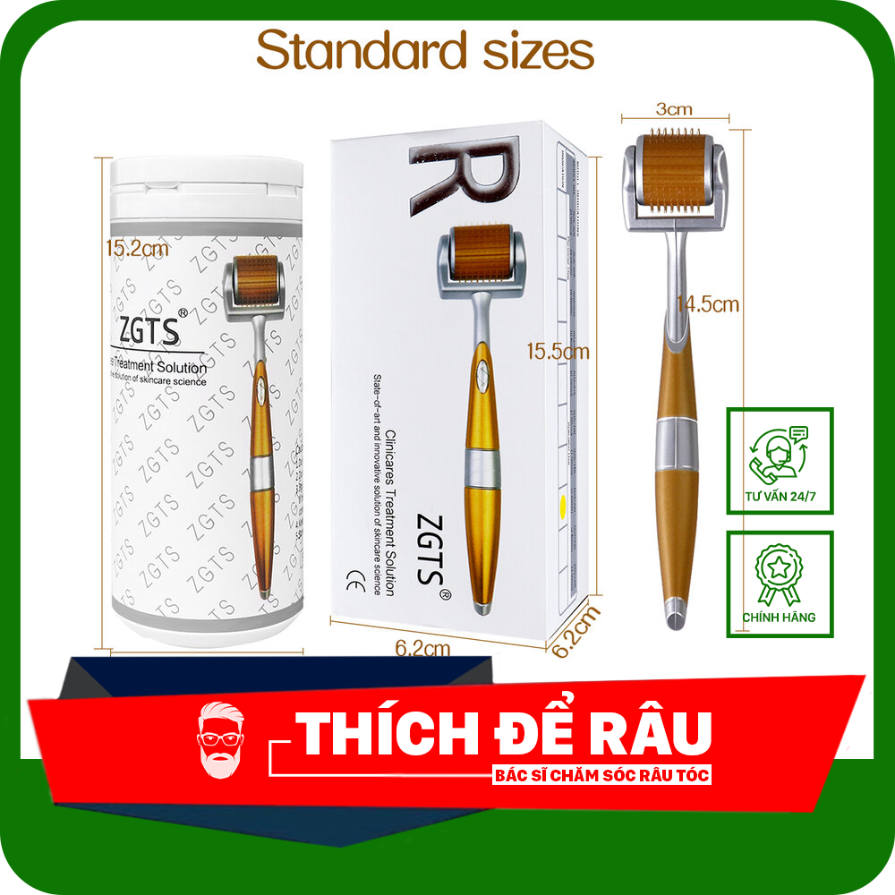 Lăn Kim ZGTS 192 Micro Needles Derma Roller 0.5mm