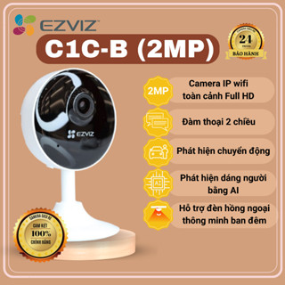 Camera Wifi Trong Nhà Ezviz C1C-B 2M / H1C - đàm thoại 2 chiều, Hổ trợ thẻ nhớ 128G - Bảo hành chính hãng 24 tháng