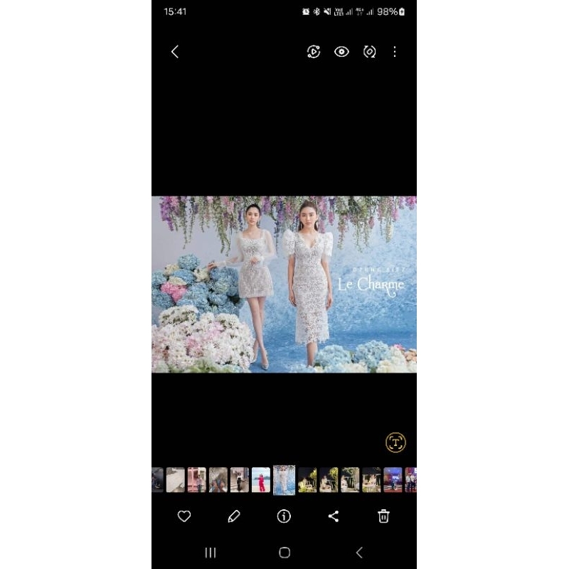 Váy dáng dài Dzung Bie, size L