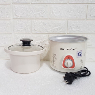 Nồi hầm cháo, kho cá thịt Đạt Tường 2.5L, hàng Việt Nam, lõi nồi bằng sứ giữ nhiệt tốt, giữ trọn vẹn chất dinh dưỡng