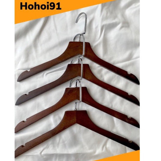 Móc áo gỗ nâu combo 10 cây