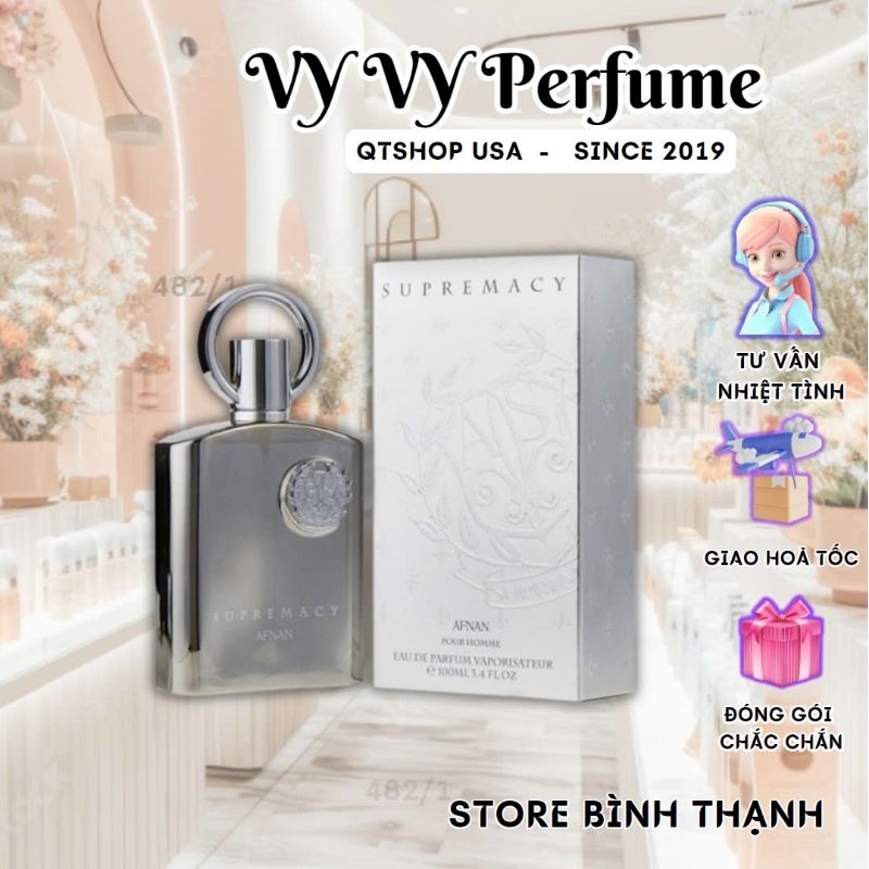 Tiệm Afnan Supre macy silver bạc nước hoa