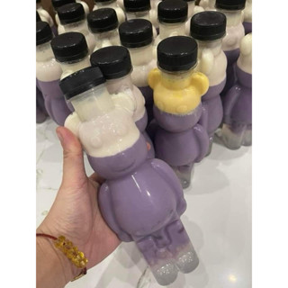 ComBo 50 Chai Nhựa Hình Gấu Bearbick, Gấu Bạo Lực 330ml, 500ml Đựng Trà Sữa, Đựng Kẹo. Nhựa HUY