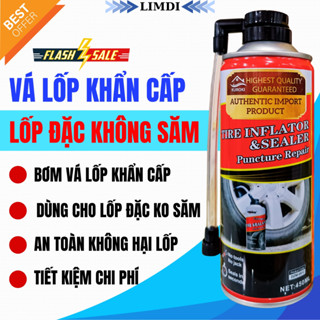 Keo Vá Lốp Ôtô - Keo Tự Vá - Bơm Và Vá Lốp Xe Khẩn Cấp, Chữa Thủng Săm Nhanh Cho Ôtô, Xe Máy -HERIOS