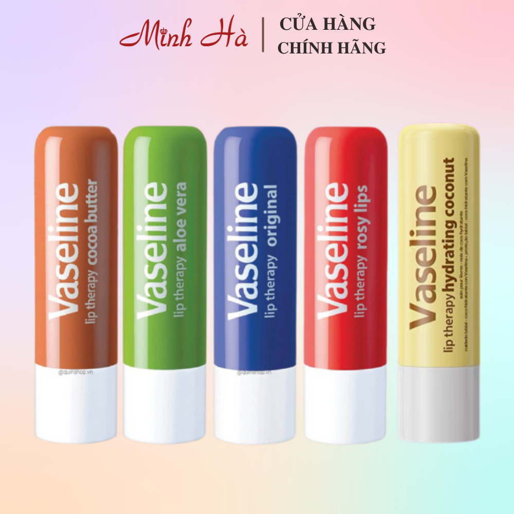 Son dưỡng môi Vaseline Lip Therapy 4.8g mềm mịn, hương thơm dễ chịu