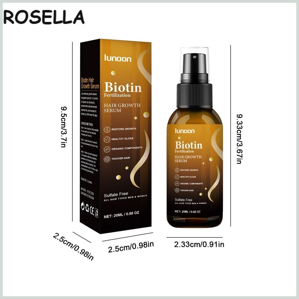 Tinh chất biotin mọc tóc LUNOON - BIOTIN LUNOON kích mọc tóc, mọc râu dày, tóc chắc khỏe bóng mượt, cải thiện tình trạng