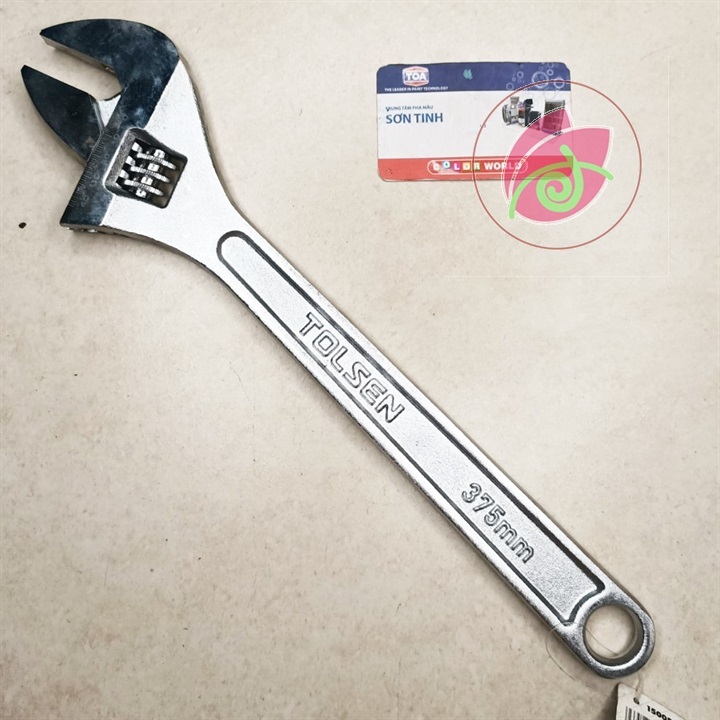 Mỏ lết cán trơn 15 inch tolsen 15005